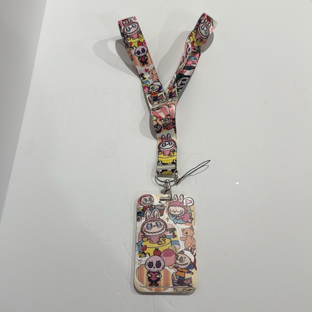 Labubu Monsters Unisex Lanyard with ID Holder - Picture 5 of 5